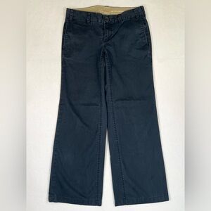 BANANA REPUBLIC‎ Women’s Low Rise Cropped Chino Navy 0 Cotton Business Casual